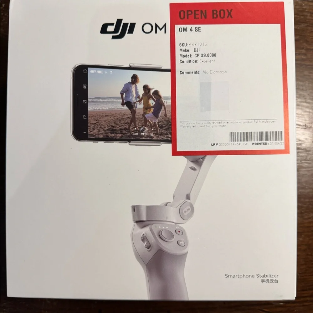 DJI OM 4 SE Gray Smartphone Gimbal Stabilizer